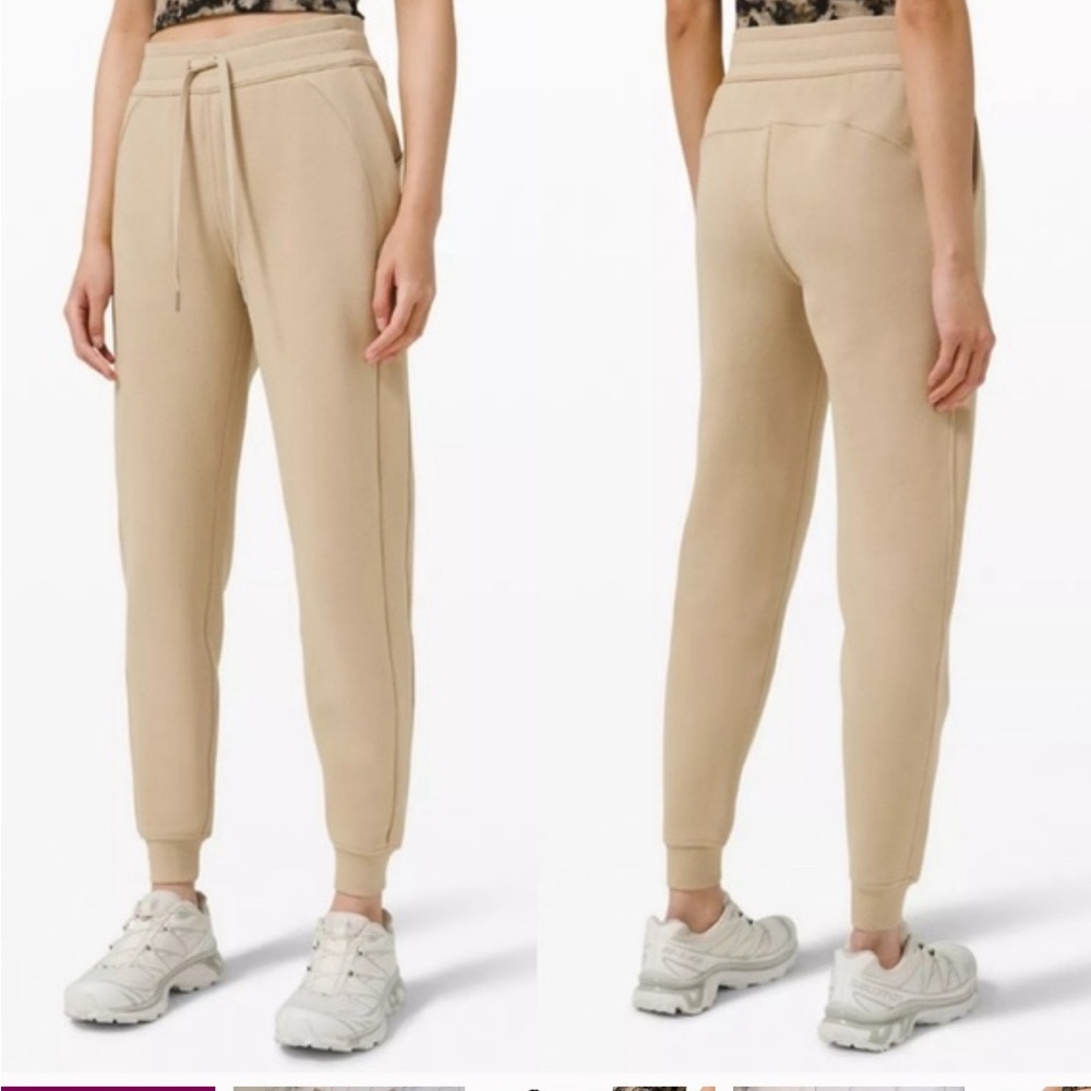 Lululemon scuba joggers tan size 2
